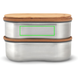 Boîte à bento double en acier inoxydable Black+Blum