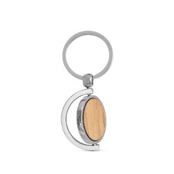 HOMER ROUND. Porte-clés rond en bambou