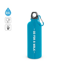 KELCE. Bouteille en acier inoxydable à simple paroi avec mousqueton 550 ml