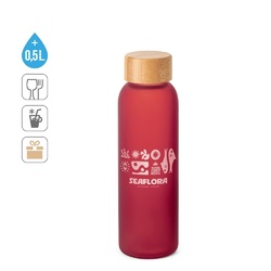 LILLARD GLASS. Bouteille en verre dépoli 520 ml