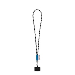 GOSPORT. SET Lanyard TUBE Long (Ø 7 mm) avec mousqueton à déclenchement de 9 mm et support pour téléphone portable