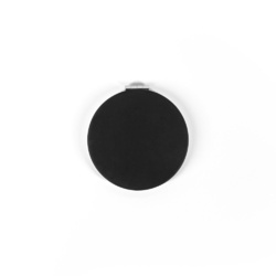 FREYA. Miroir rond double face avec extérieur en PU mat