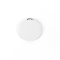 FREYA. Miroir rond double face avec extérieur en PU mat