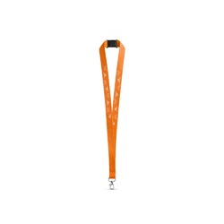 LEEDS. Lanyard en polyester avec fermoir de sécurité