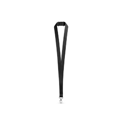 LEEDS. Lanyard en polyester avec fermoir de sécurité
