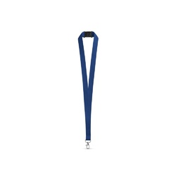 LEEDS. Lanyard en polyester avec fermoir de sécurité