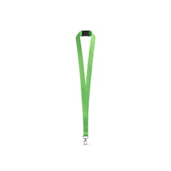 LEEDS. Lanyard en polyester avec fermoir de sécurité