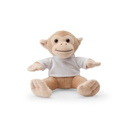 MONKY. Peluche en forme de singe avec t-shirt