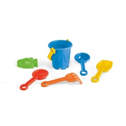 VALLARTA. Seau de plage en PP avec 5 accessoires