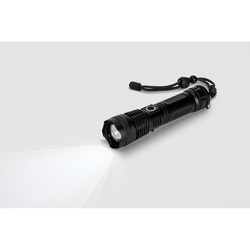 YVIAN. Lampe torche rechargeable de 10 W en aluminium (100% rAL)