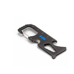 SCREWY. Carte multifonction en acier inoxydable avec 8 fonctions