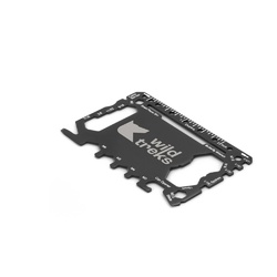 PEEBLES. Carte multifonction en acier inoxydable avec 20 fonctions
