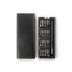 ATOM. Jeu de tournevis avec différentes pointes magnétiques en acier au carbone