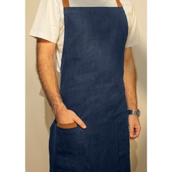 CARDAMOM. Tablier en coton (80 % recyclé) et polyester (20 % recyclé) (220 g/m²)