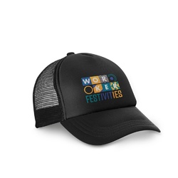 NICOLA BK. Casquette en polyester et maille (150 g/m²)