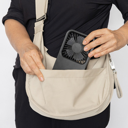 Ventilateur de bureau en plastique recyclé RCS Aervina