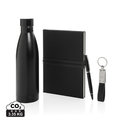 Set cadeau d'affaires luxe avec bouteille Swiss Peak