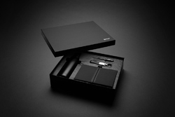 Set cadeau d'affaires luxe avec bouteille Swiss Peak