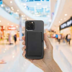 Porte-cartes magnétique pour téléphone en aluminium