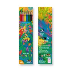 BIC® Kids Evolution® Set de crayons de couleurs x6 unités