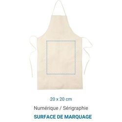 Tablier coton LUBERON 140 - écru