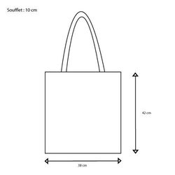 Cabas coton PARIS 155 - Blanc