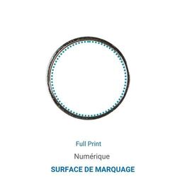 Pin's ROND 25 mm - France - Gris Argent