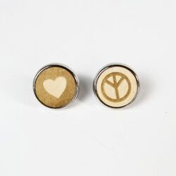 Pin's ROND Bois - France - Gris Argent