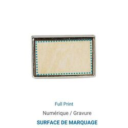 Pin's RECTANGLE Bois - France