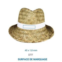 Chapeau de paille TRILBY - Blanc