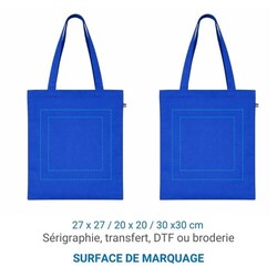 Sac coton ALEX 140g - Bleu Clair - made in France