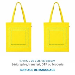 Sac coton ALEX 140g - Bleu Clair - made in France