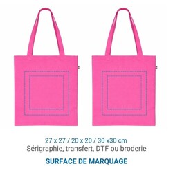 Sac coton ALEX 140g - Bleu Clair - made in France