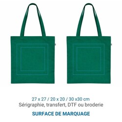 Sac coton ALEX 140g - Bleu Clair - made in France