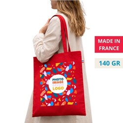 Sac coton ALEX 140g - Bleu Clair - made in France