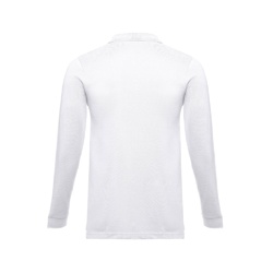 THC BERN WH II. Polo en coton à manches longues pour hommes