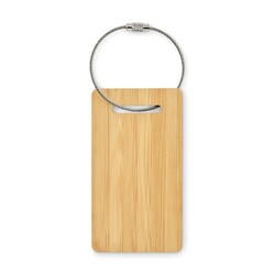 MIO Étiquette de bagage en bambou