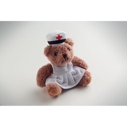 NURSE Ours en peluche infirmière