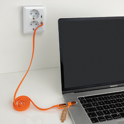 Câble magnétique 60W 2 en 1 Arc en PET RCS