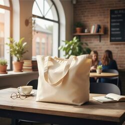 Sac shopping XXL coton bio 280g JEANNETTE