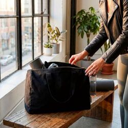 Set sac et trousse coton bio 360g COMBIO