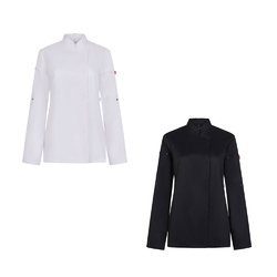 VL THOTH. Veste de cuisine pour femme (190 g/m²) en coton (35 %) et polyester recyclé (65 %)