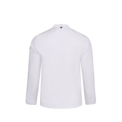 VL AGNI. Veste de cuisine unisexe (190 g/m²) en coton (35 %) et polyester recyclé (65 %)