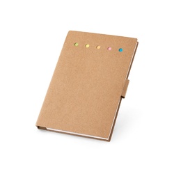 COOPER II. Carnet de notes adhésif, 6 types de feuilles autocollantes