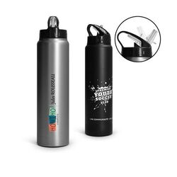 BOUTEILLE GOURDE 1 L INOX AVEC PAILLE