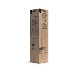 BOUTEILLE GOURDE 1 L INOX AVEC PAILLE