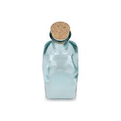 Bouteille en verre recyclé InSideOut Square ReuuZ avec bouchon en liège 500 ml
