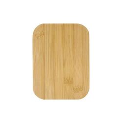 Boîte à lunch en acier inoxydable avec couvercle en bambou