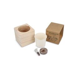 Ensemble de jardinières en bois FSC - Mélange de fleurs