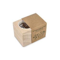 Ensemble de jardinières en bois FSC - Mélange de fleurs